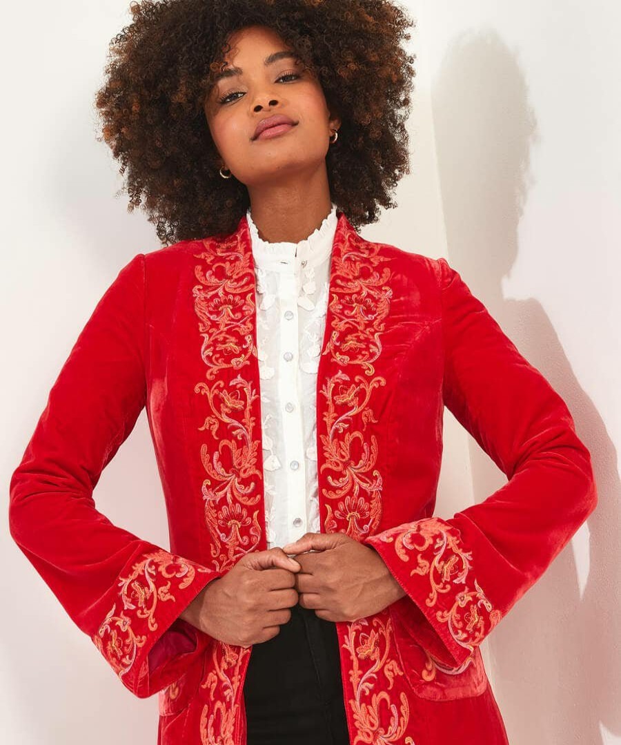 Jackets & Coats | Joe Browns Embroidered Longline Boutique Jacket