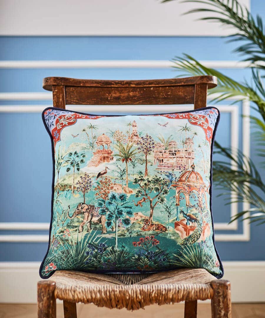 Floral Decor | Joe Browns Peaceful Pergola Scene Reversible Cushion