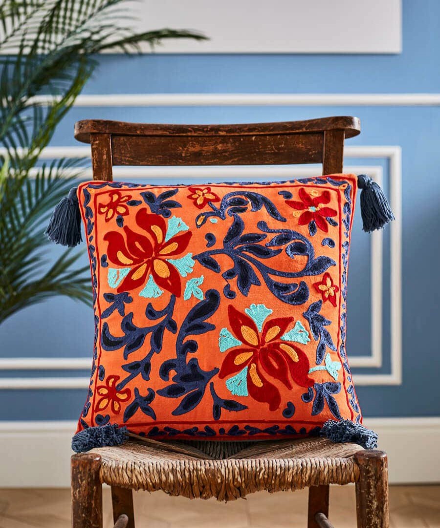 Floral Decor | Joe Browns Elegant Embroidery Reversible Cushion