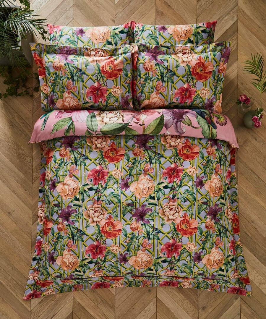 Floral Decor | Joe Browns Peacock Plumage Reversible Duvet Set