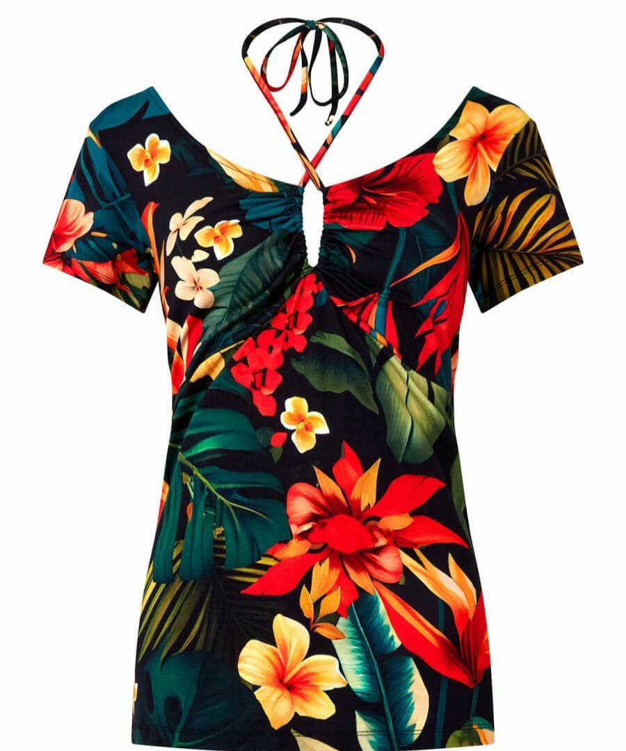 Tops, Tunics & Blouses | Joe Browns Totally Tropical Tie Neck Top