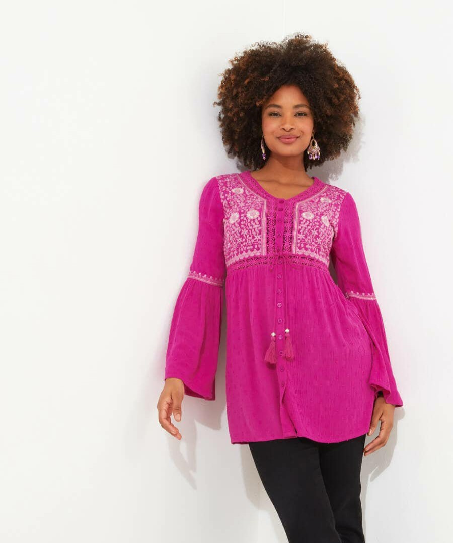 Tops, Tunics & Blouses | Joe Browns Emmy Embroidered Blouse