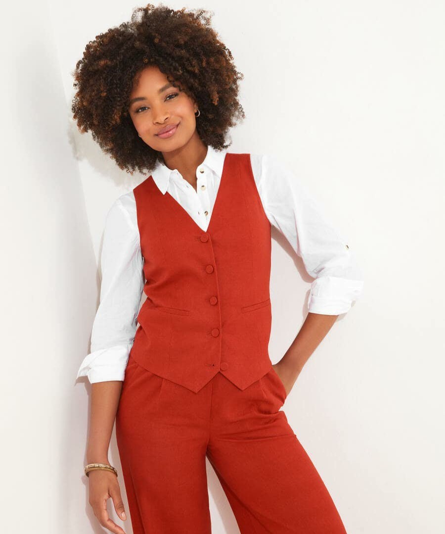 Tailoring | Joe Browns Lyla Linen Blend Waistcoat