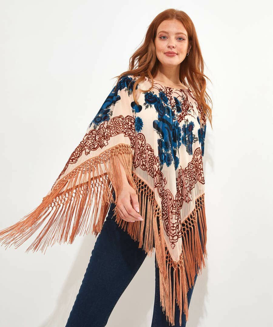 Accessories & Jewellery | Joe Browns Paradise Lost Devore Poncho