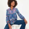 Tops, Tunics & Blouses | Joe Browns Moroccan Blue Embroidered Top