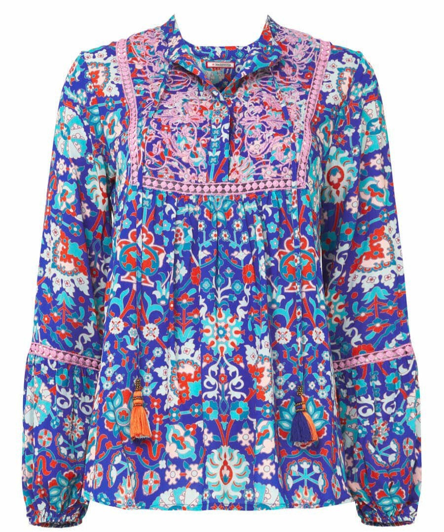 Tops, Tunics & Blouses | Joe Browns Moroccan Blue Embroidered Top