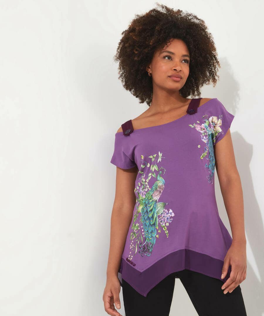 Tops, Tunics & Blouses | Joe Browns Perfect Peacock Jersey Top