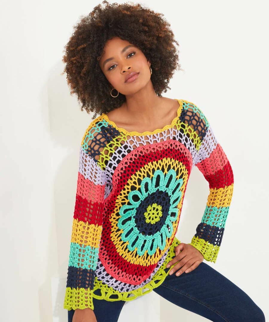 Cover Ups | Joe Browns Fiesta Crochet Jumper