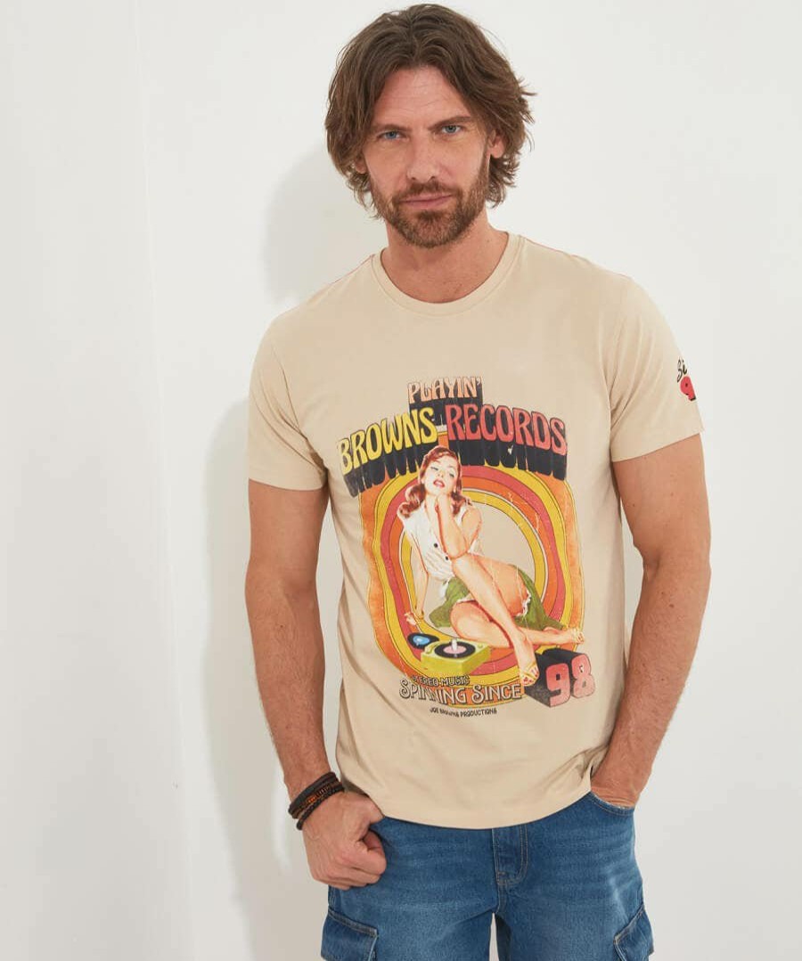 T-Shirts & Tops | Joe Browns Browns Records Tee