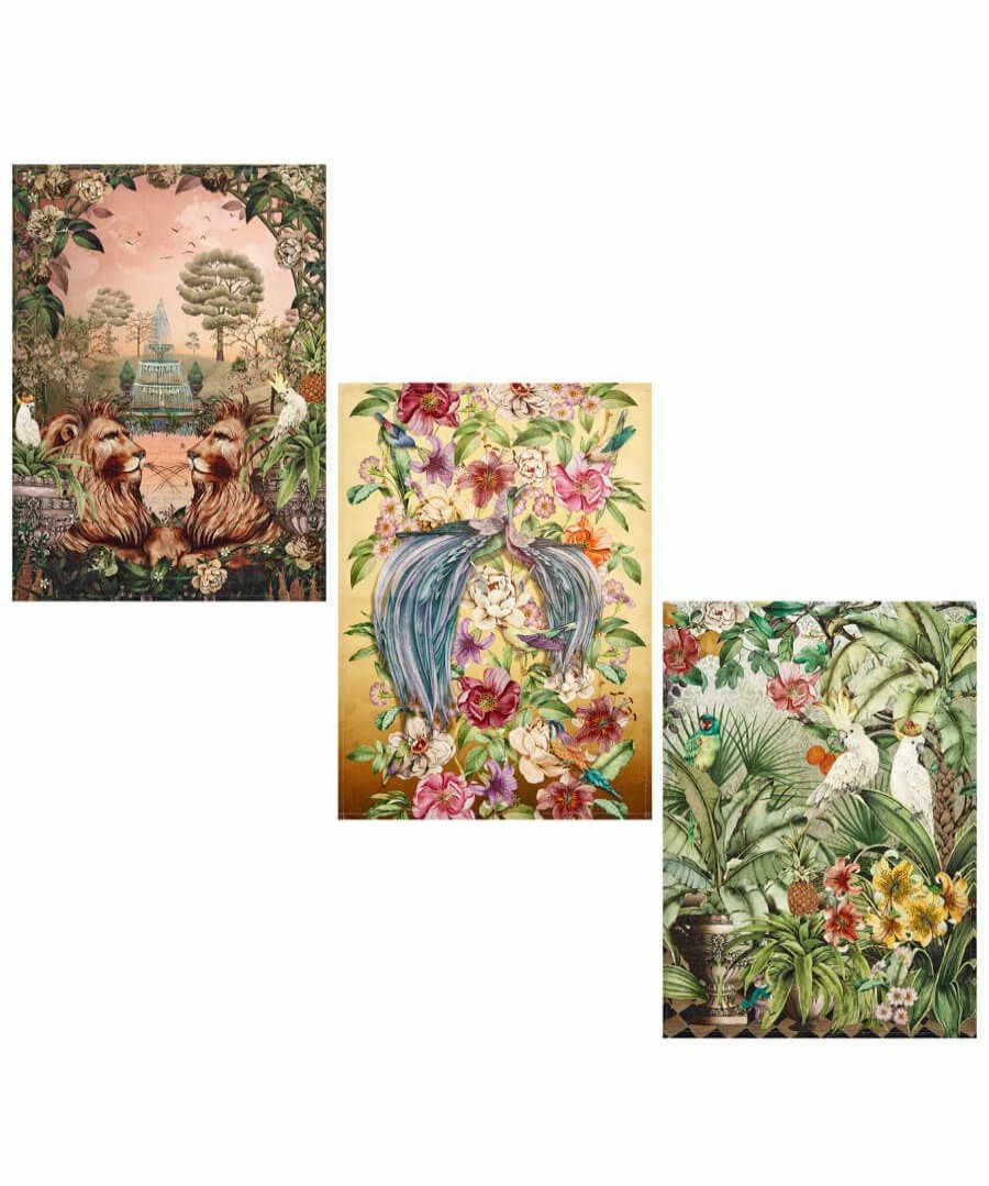 Floral Decor | Joe Browns Victorian Garden Room 3 Pack Of Tea Towels