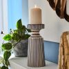 Home Accessories | Joe Browns Blue Stripe Candle Holder