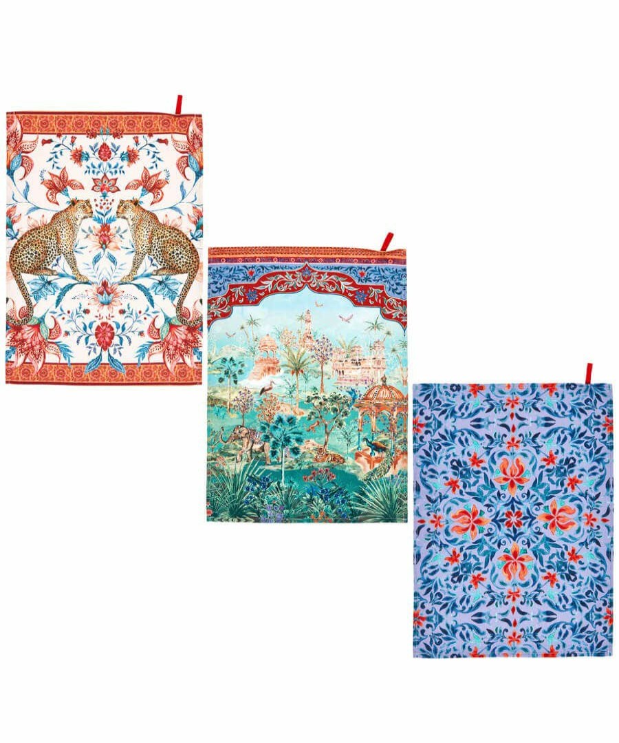 Tea Towels | Joe Browns Road To Jaipur Pack Of 3 Tea Towels