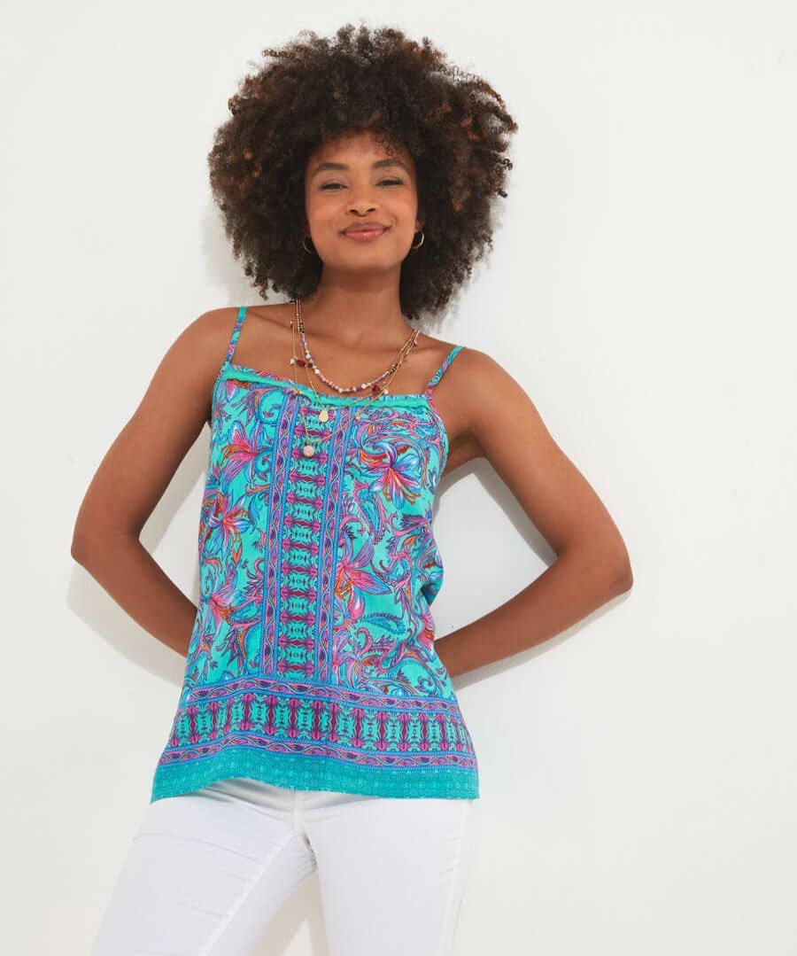 Tops, Tunics & Blouses | Joe Browns Vibrant Border Print Cami