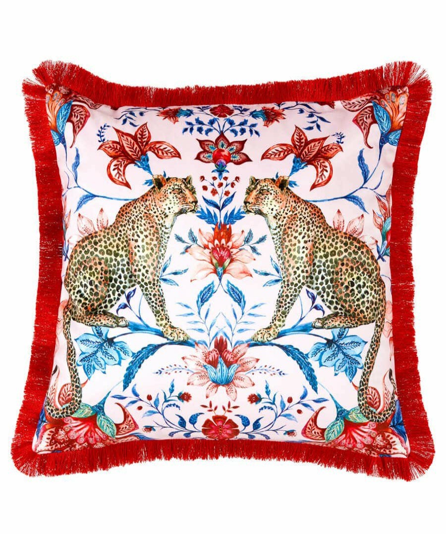 Animal Decor | Joe Browns Luxe Leopard Floral Reversible Cushion