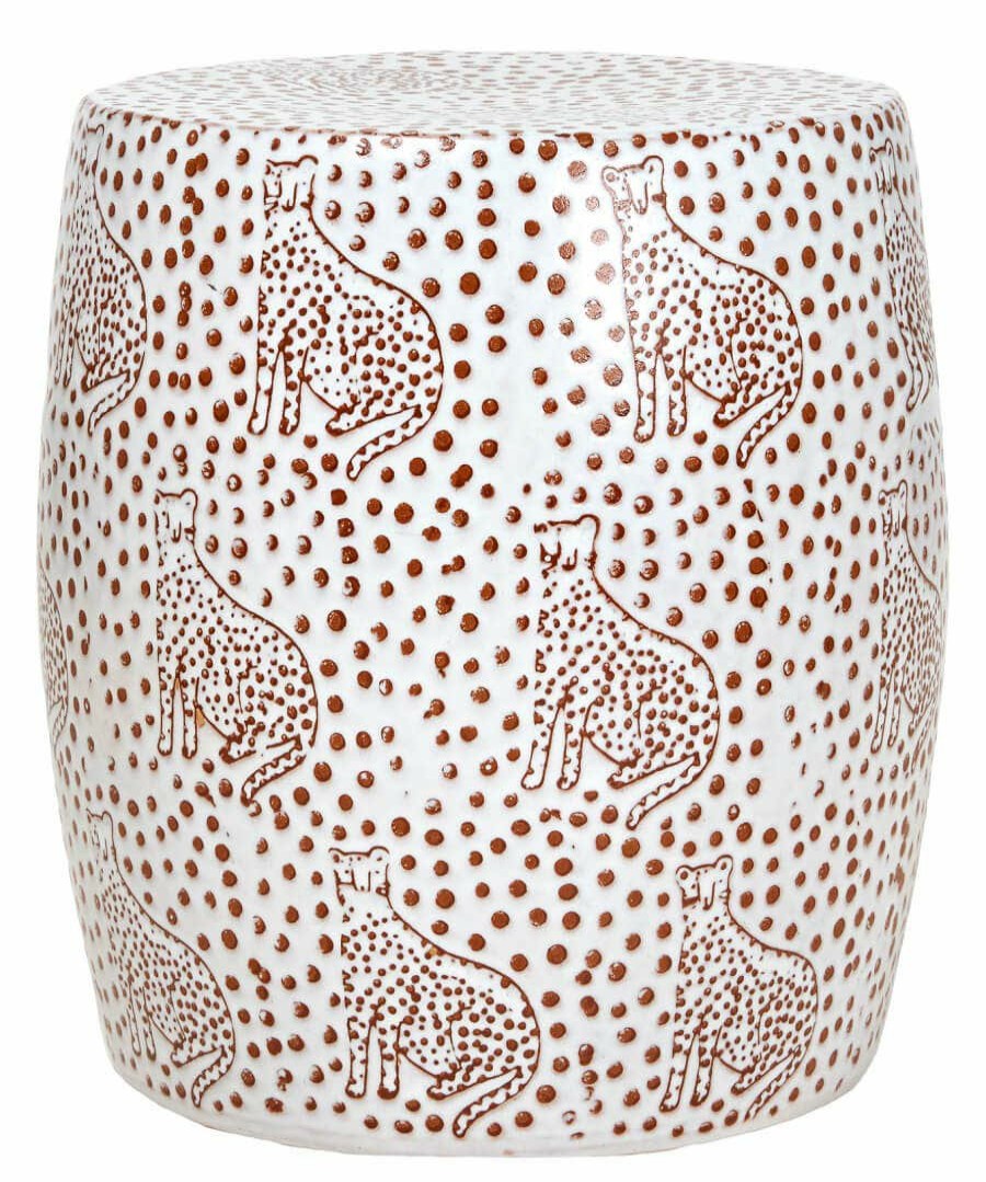 Furniture & Storage | Joe Browns Lavish Leopard Ceramic Stool