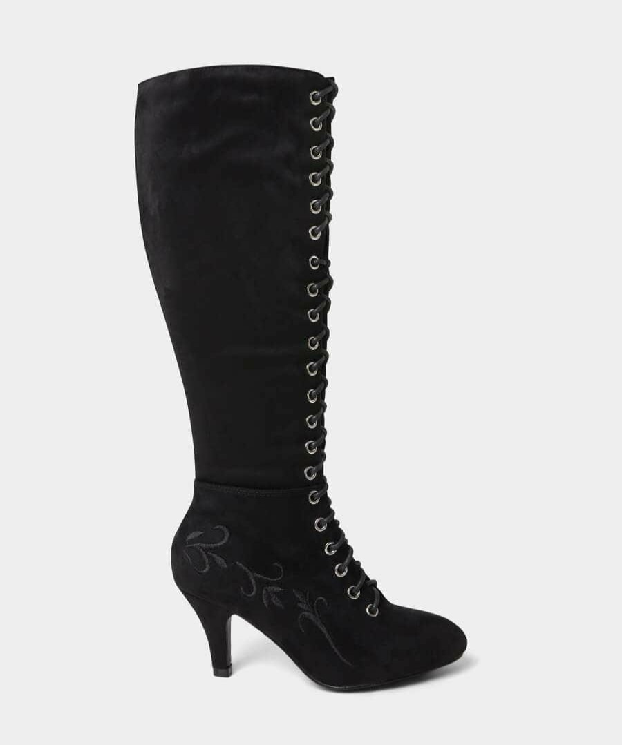 Boots | Joe Browns Layla Lace Up Embroidered Boots