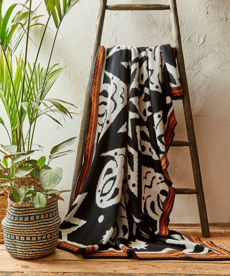 Floral Decor | Joe Browns Beautifully Geo Reversible Knitted Throw