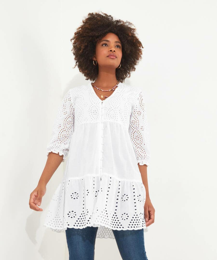 Tops, Tunics & Blouses | Joe Browns Beautiful Broderie Tunic