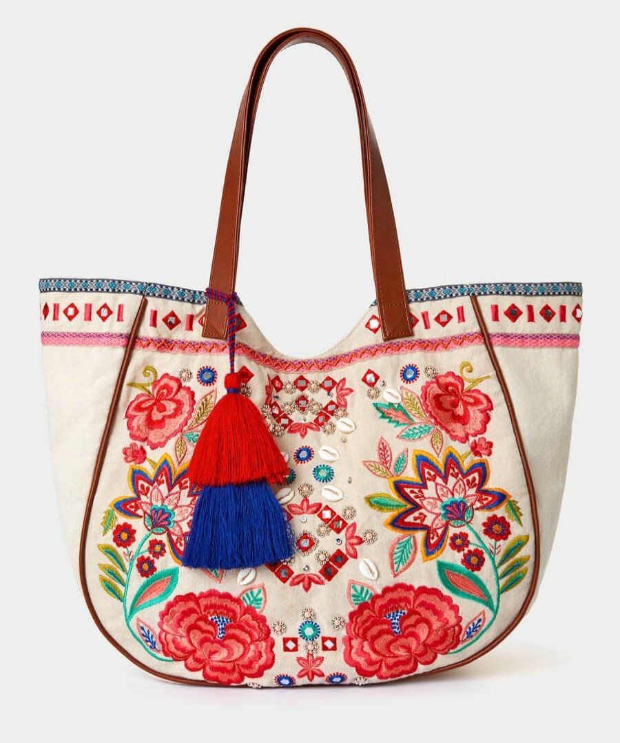 Handbags & Purses | Joe Browns Tropical Shores Embroidered Bag