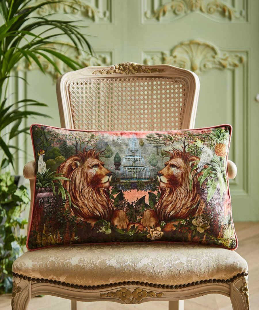 Cushions & Throws | Joe Browns Regal Lion Reversible Boudoir Cushion