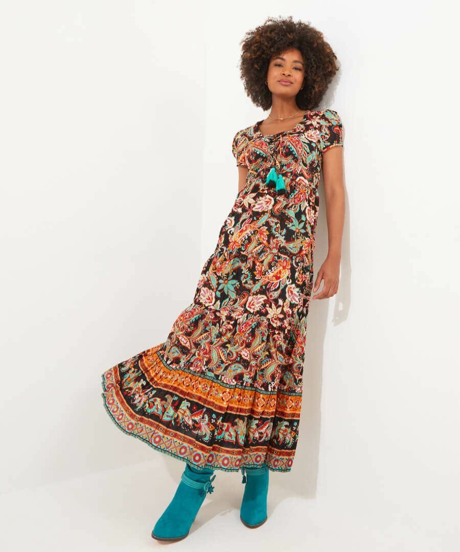 Dresses | Joe Browns Saffron Border Print Dress