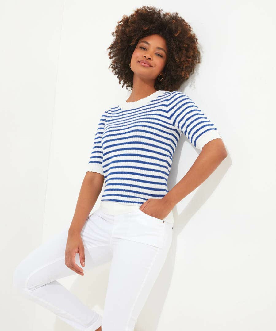 Tailoring | Joe Browns Jolie Stripe Short Sleeve Knit Top