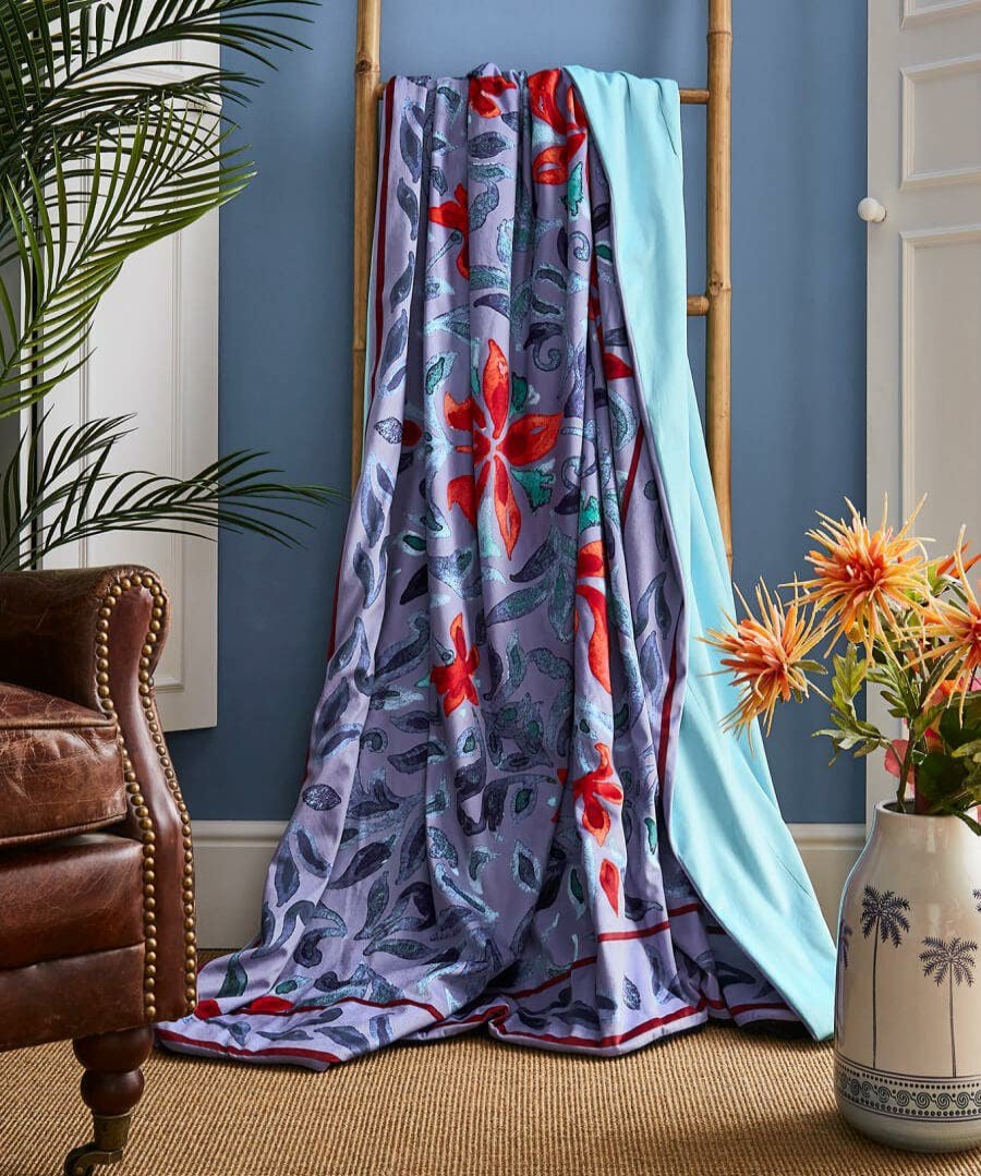 Floral Decor | Joe Browns Luxurious Velvet Reversible Throw