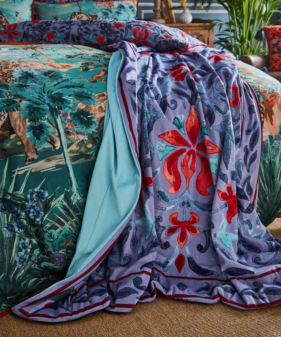 Floral Decor | Joe Browns Luxurious Velvet Reversible Throw