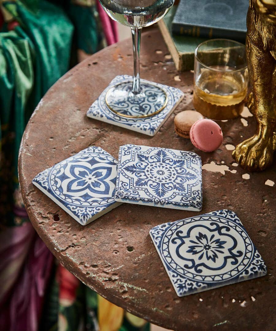 Kitchenware & Dining | Joe Browns Mediterranean Moods Ceramic Tile Coasters