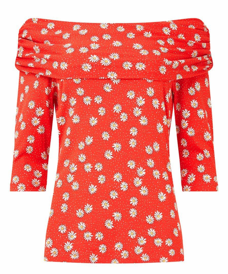 Tops, Tunics & Blouses | Joe Browns Ditsy Daisy Bardot Jersey Top