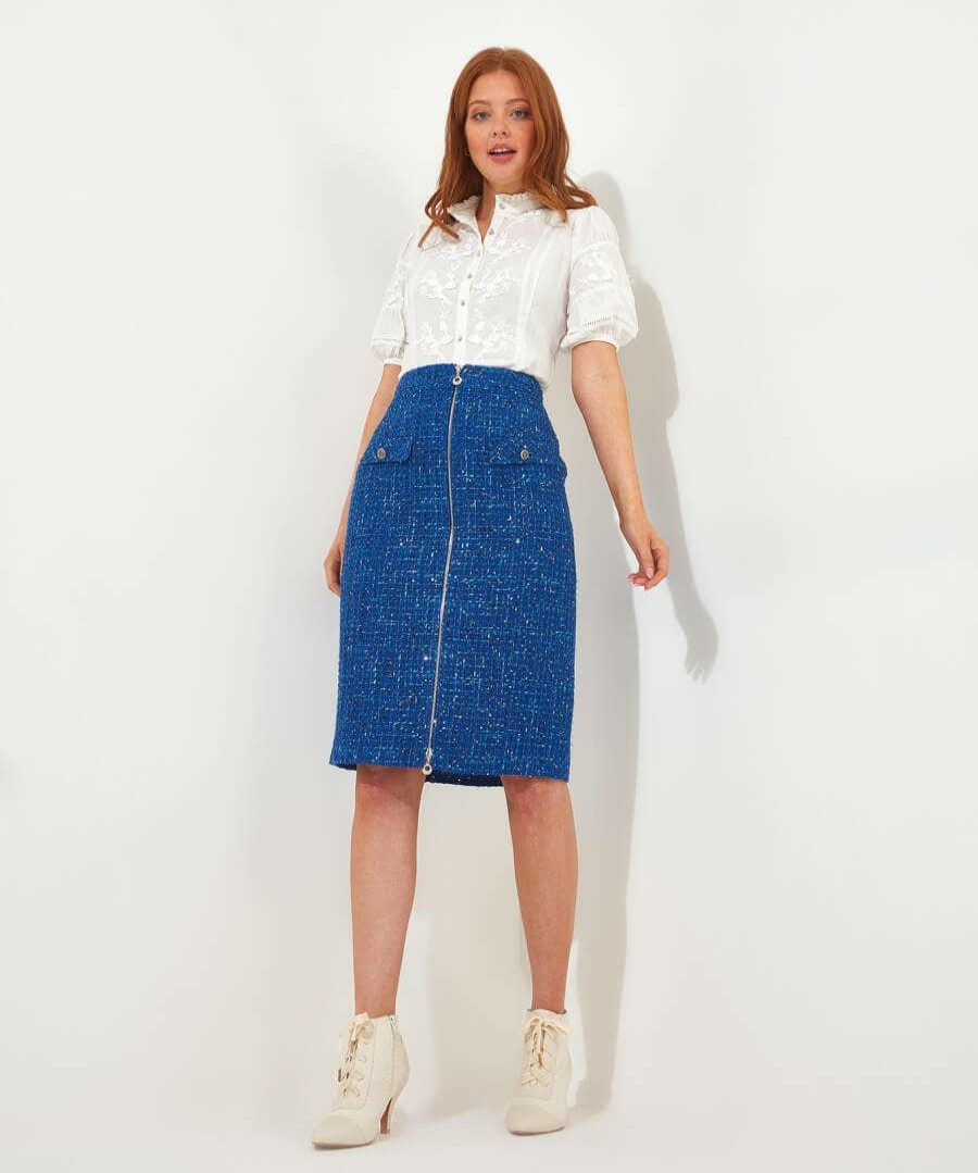 Skirts | Joe Browns Betty Boucle Zip Skirt