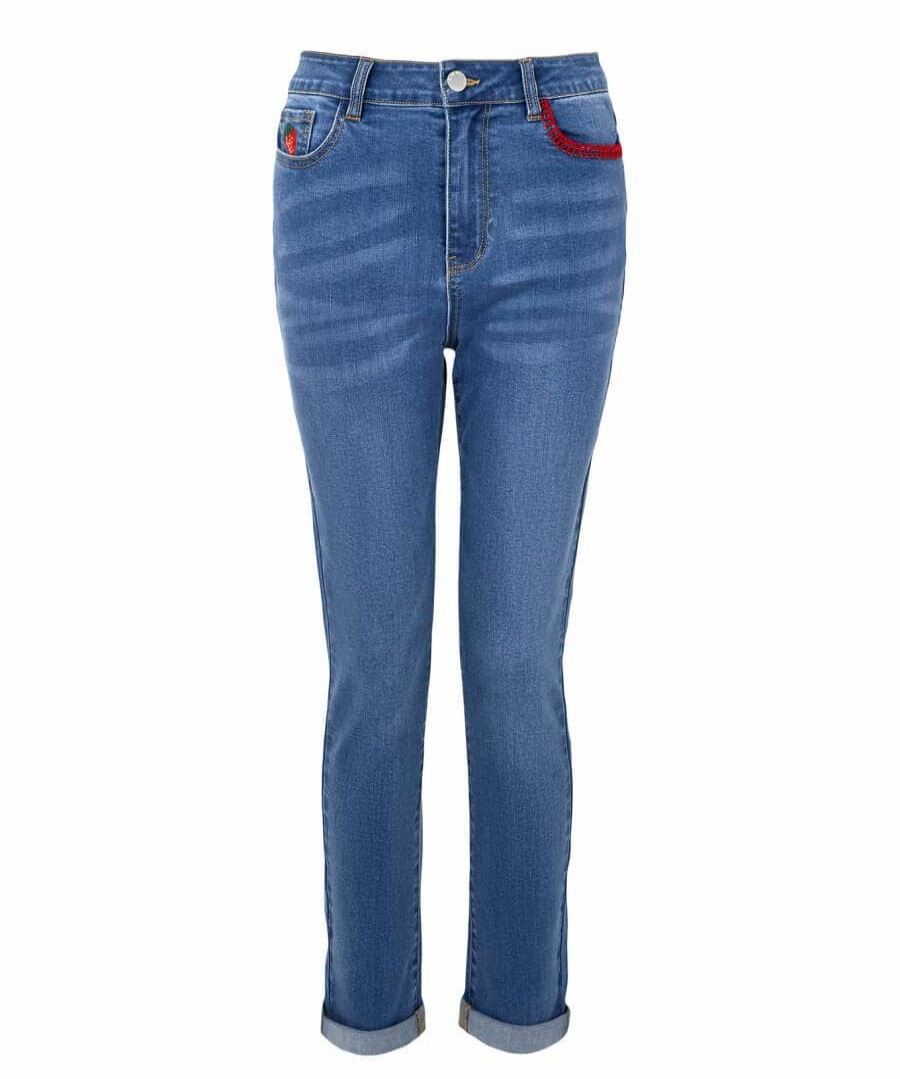 Jeans & Trousers | Joe Browns Strawberry Delight Crop Jeans