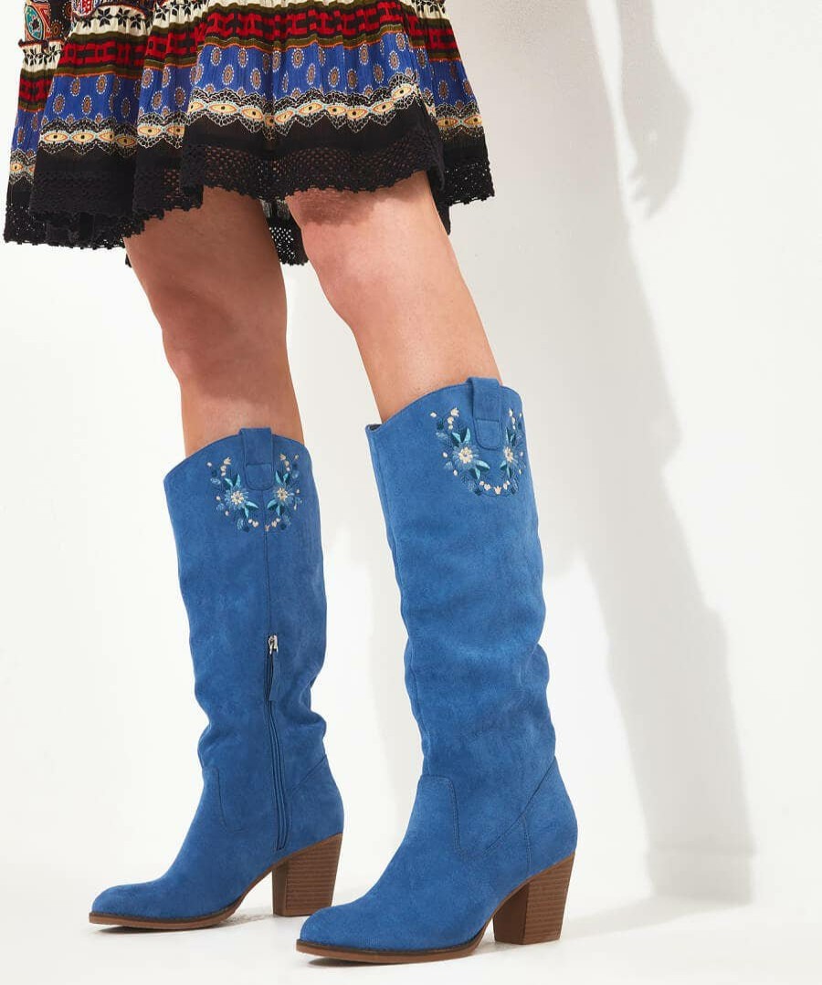 Boots | Joe Browns The Blue Tall Slouch Boots