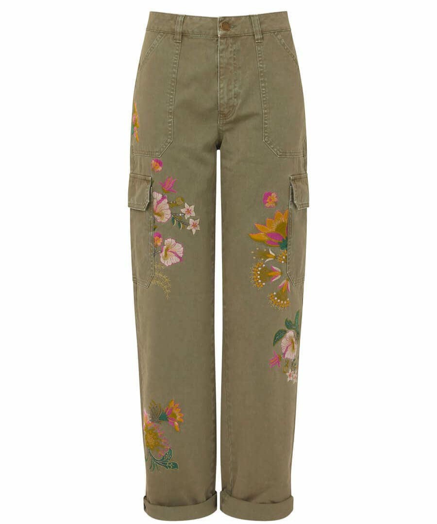 Jeans & Trousers | Joe Browns Embroidered Cargo Pants