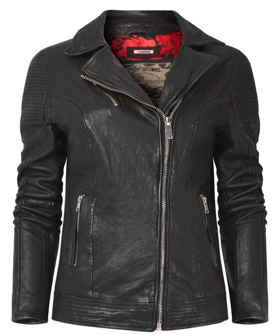 Leather Jackets | Joe Browns The Forever Black Leather Jacket