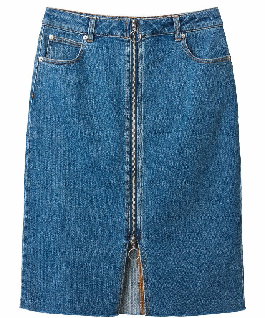 Skirts | Joe Browns Zip Front Denim Skirt