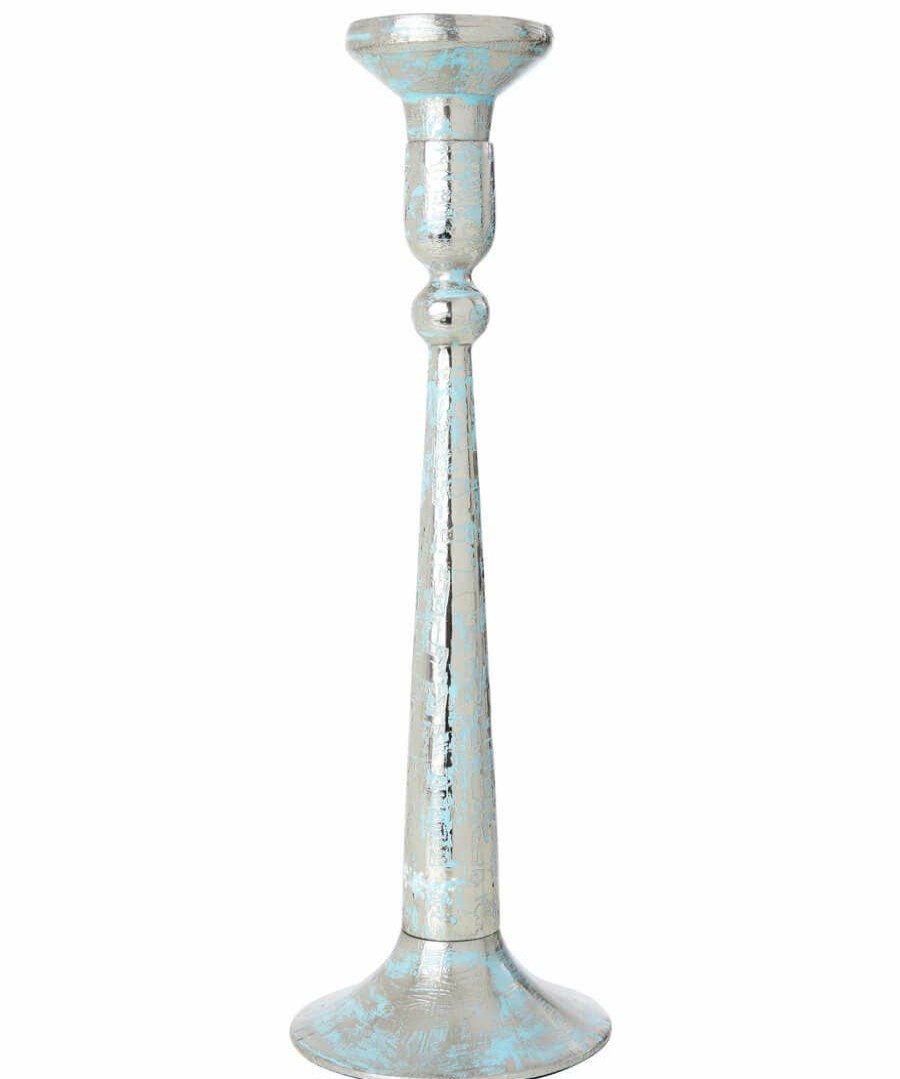 Home Accessories | Joe Browns Nouveau Distressed Blue Candle Holder