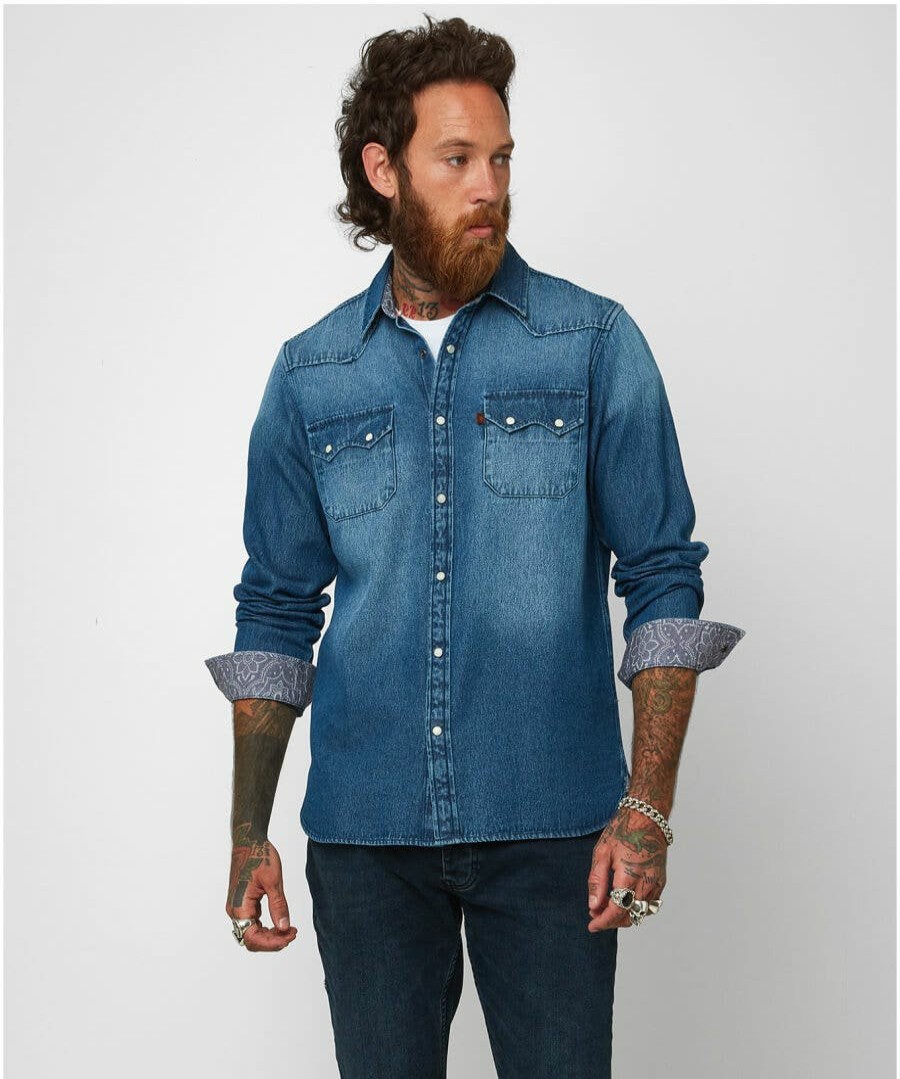 Shirts | Joe Browns Loved And Lived In Denim Shirt