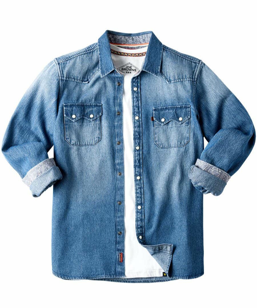 Shirts | Joe Browns Loved And Lived In Denim Shirt