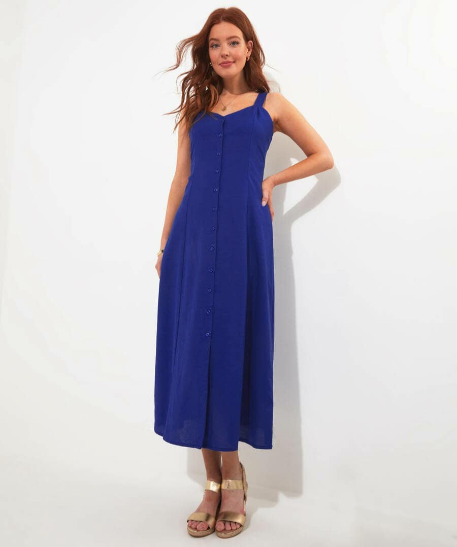 Dresses | Joe Browns Jane Button Through Linen Blend Dress