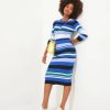 Knitwear & Cardigans | Joe Browns Summer Chic Striped Rib Knit Dress